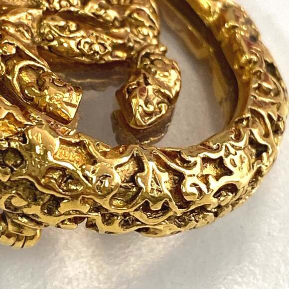 Chanel Cc Logo Circle Brooch Gold-Tone #209027C24B - Picture 6 of 9